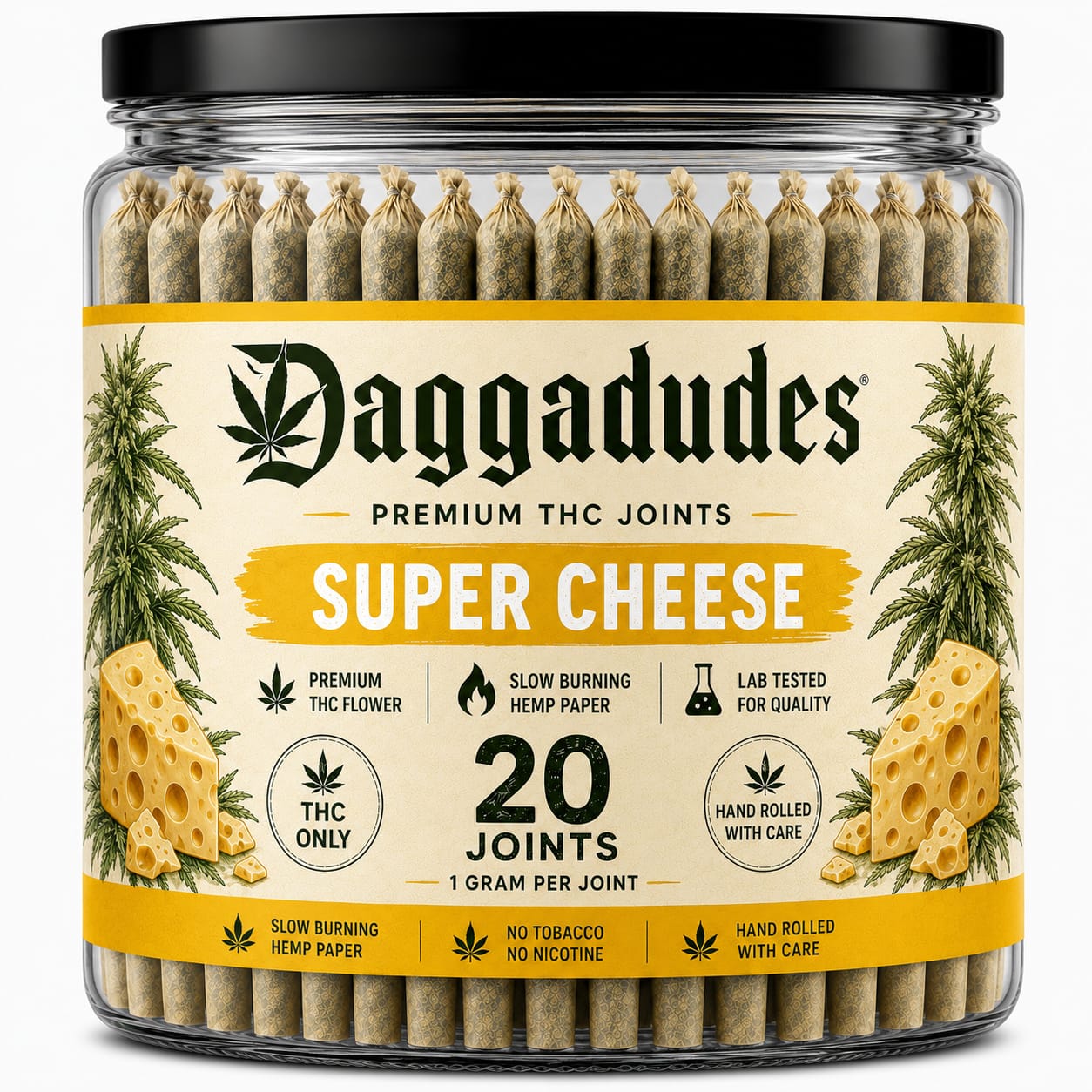 Hybrid - Super Cheese Greenhouse Bud (20g) Glass Jar